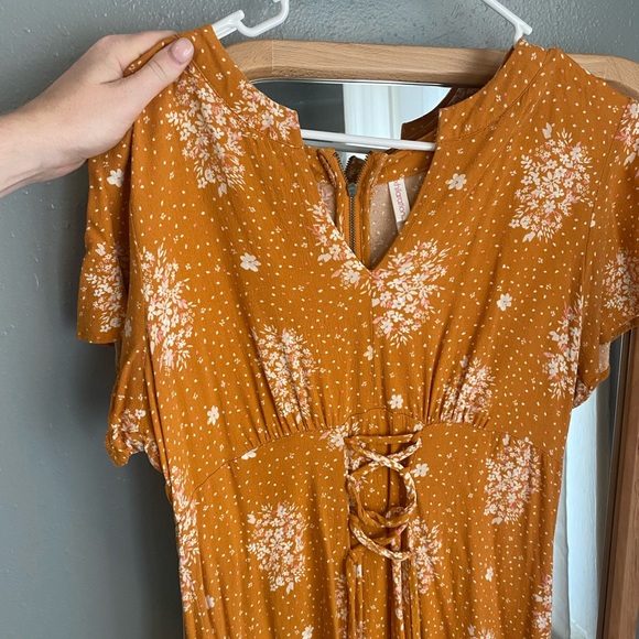 Floral Mustard Mini Dress from Target - Picture 3 of 6